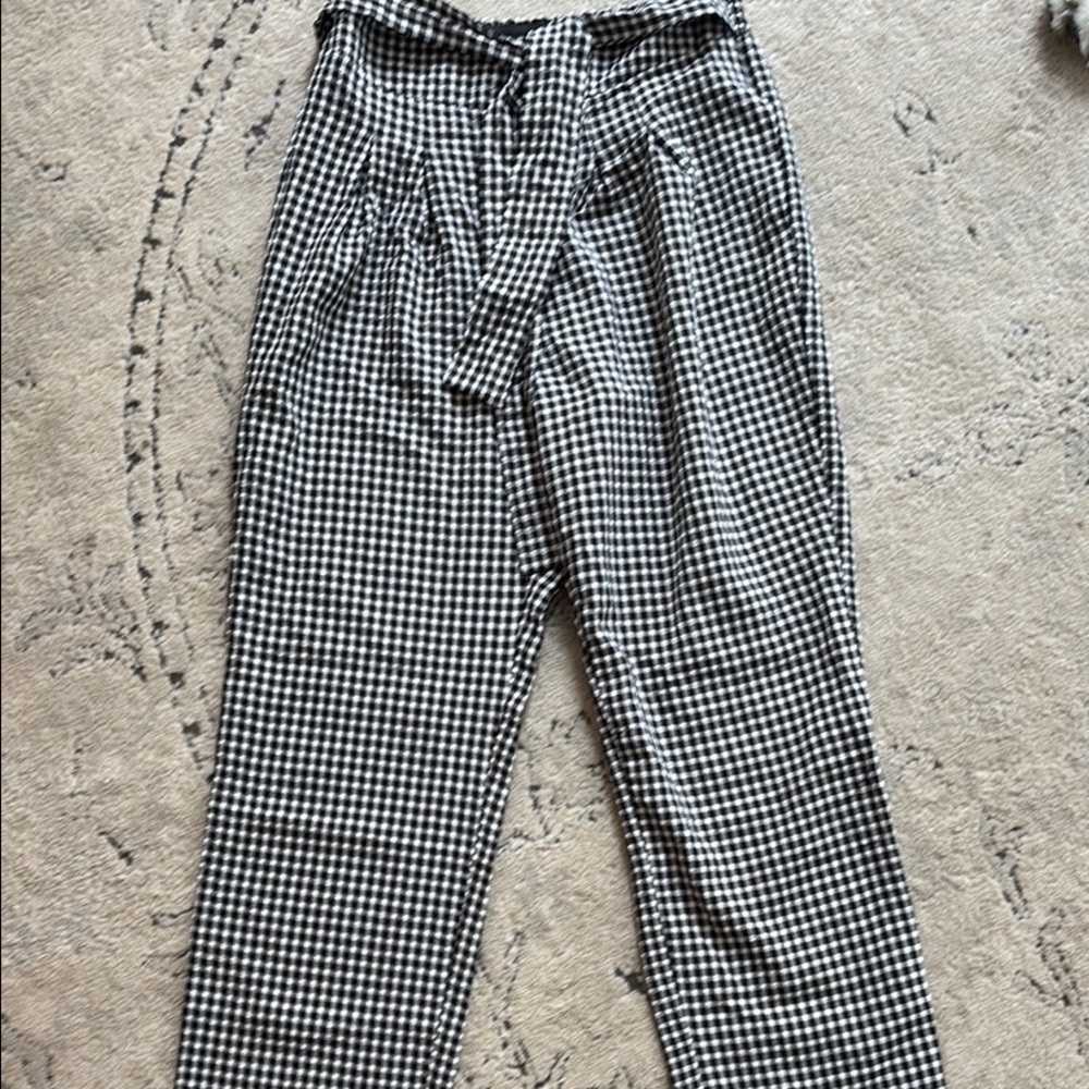 Black and White Checkered Pants